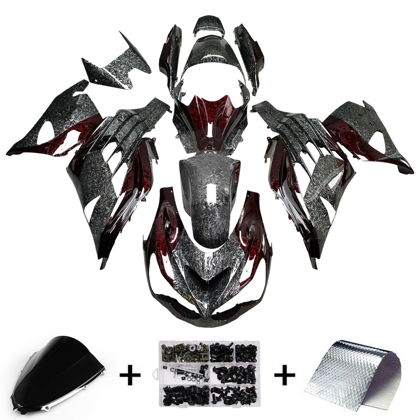 Kit carenatura iniezione adatto per Kawasaki ZX14R ZZR1400 2012-2025