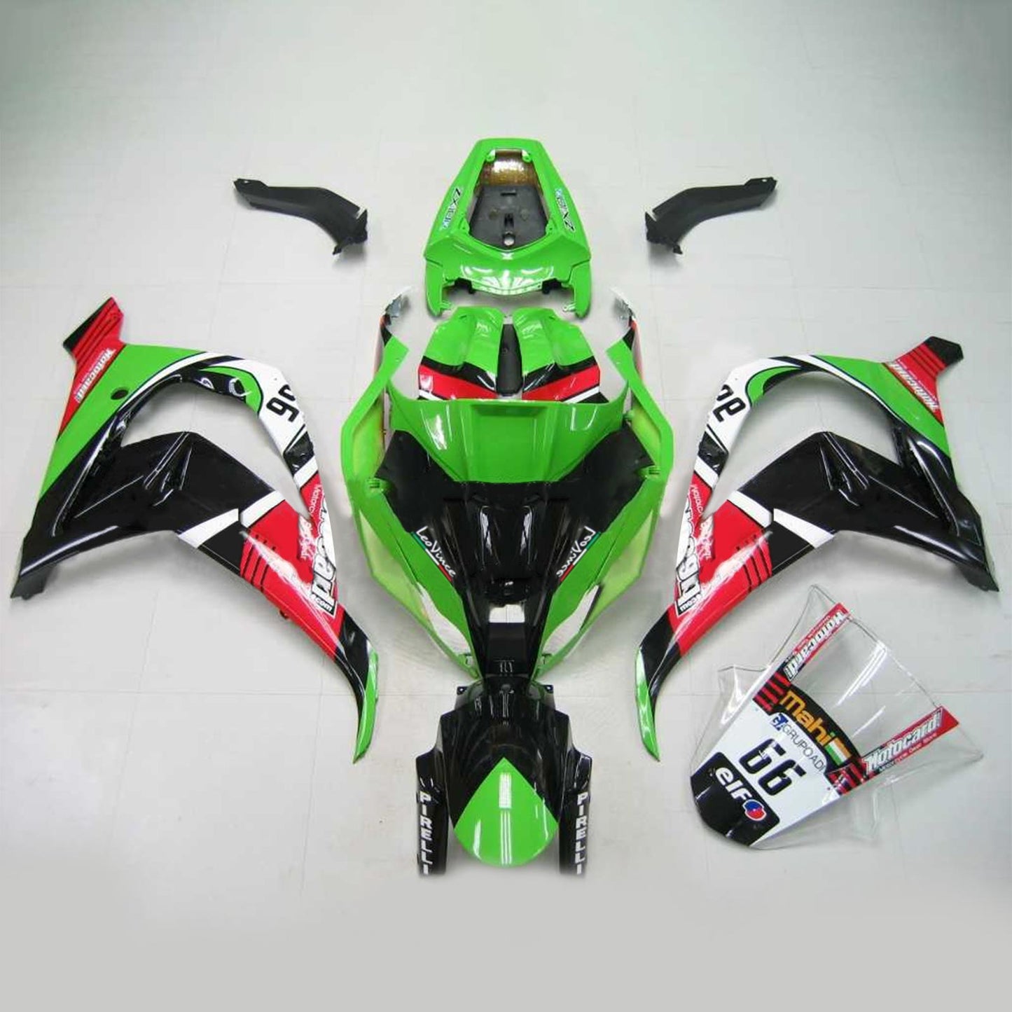 Kit carenatura BODYWORK ABS di plastica per Kawasaki ZX10R 2016-2020