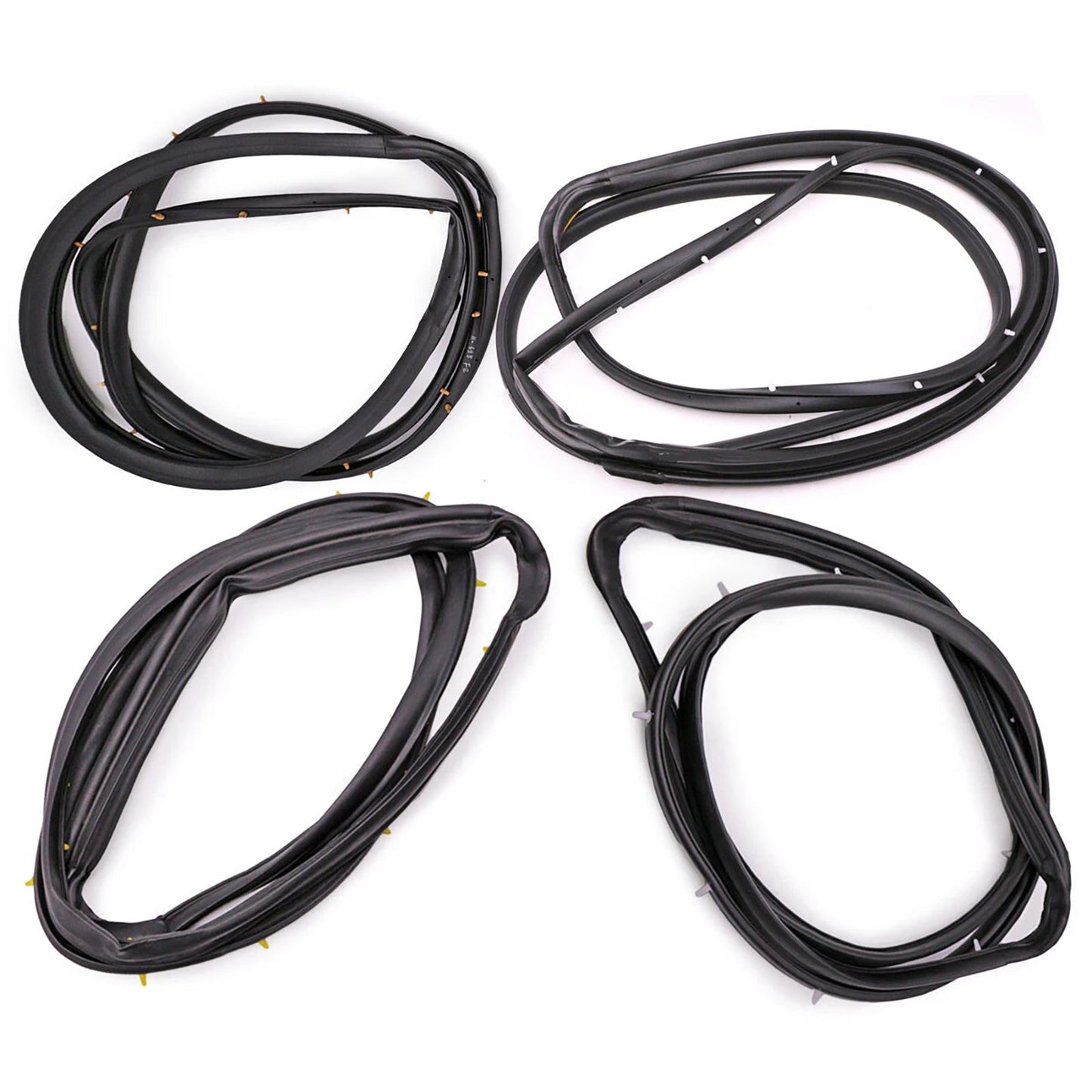 Guarnizione in gomma per porta anteriore e posteriore Nissan D22 Frontier 4 porte cabina doppia 1998-2005 4 pezzi 80831-2S400