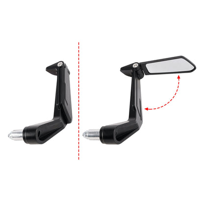 Coppia di protezioni per leve con specchietti retrovisori pieghevoli per mini moto da 22 mm