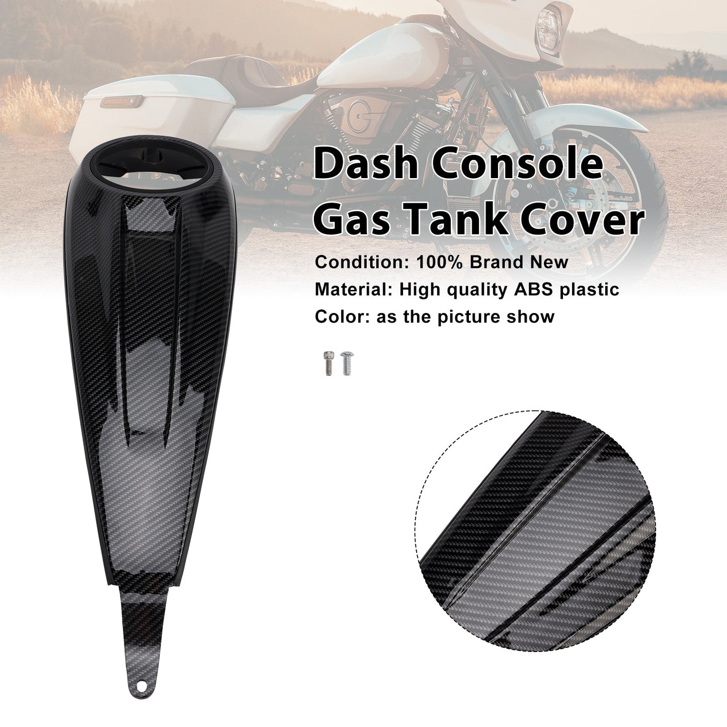 Copertura del serbatoio del carburante per console del cruscotto per Touring Road Glide / Street Glide 2023-2025