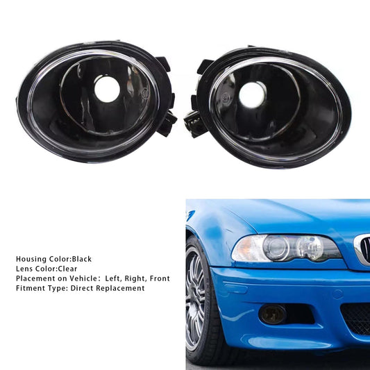 Coppia di fari fendinebbia anteriori senza lampadine per BMW E46 Serie 3 2001-2006