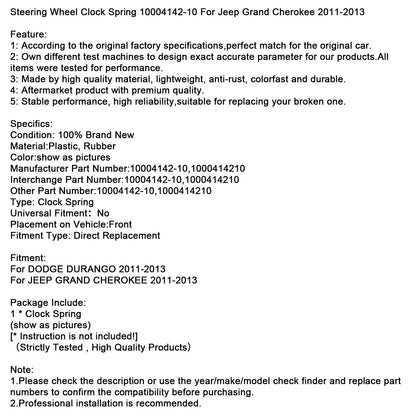 Molla di regolazione del volante Jeep Grand Cherokee 2011-2013 10004142-10