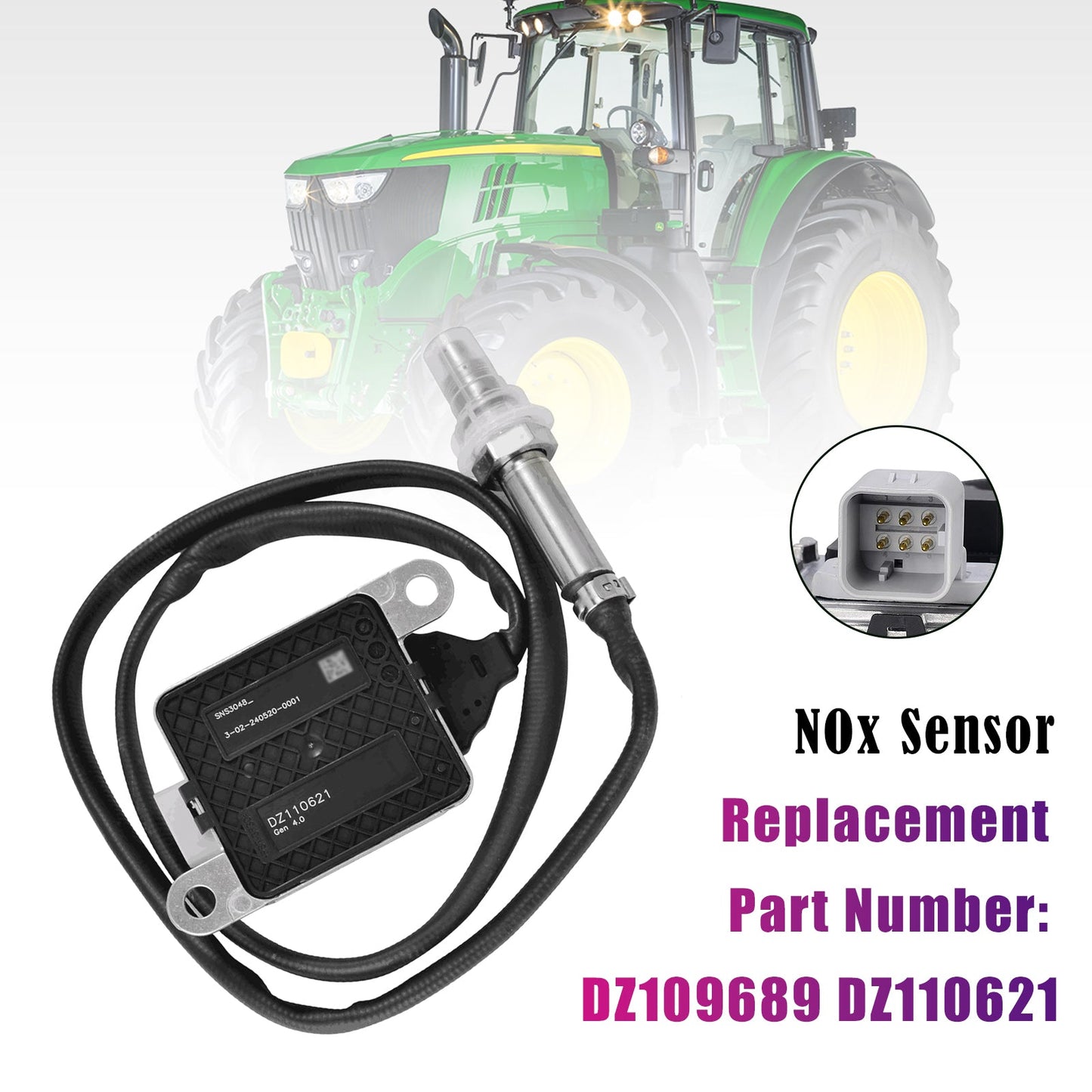Sensore NOx DZ110621 per John Deere DZ109689 7230R 7250R 7270R 7290R 7310R