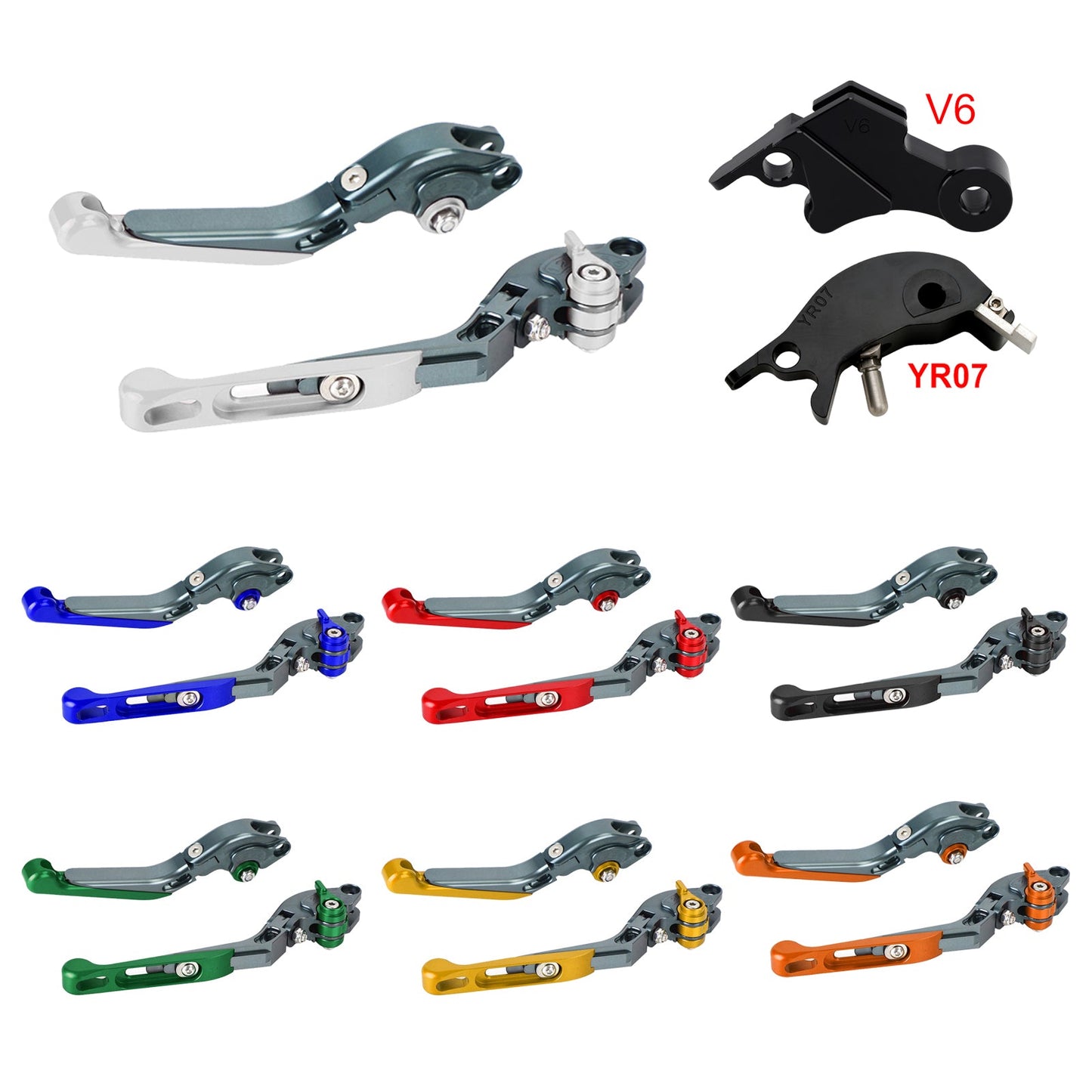 Leva freno frizione regolabile adatta per YAMAHA XSR900 XSR900GP MT-09 2024-2025