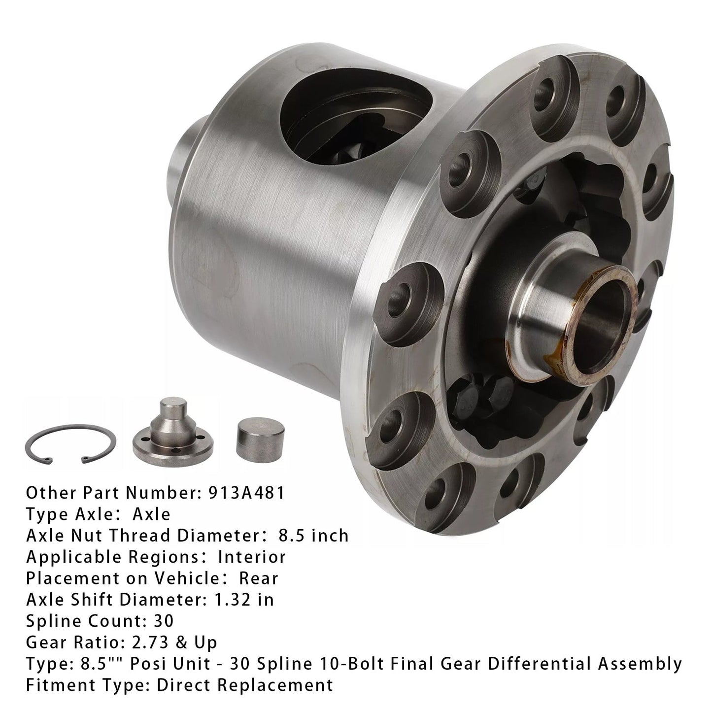 Differenziale posteriore Posi Gear 8,5"" 10 bulloni 30 scanalature 913A481 per GMC Yukon