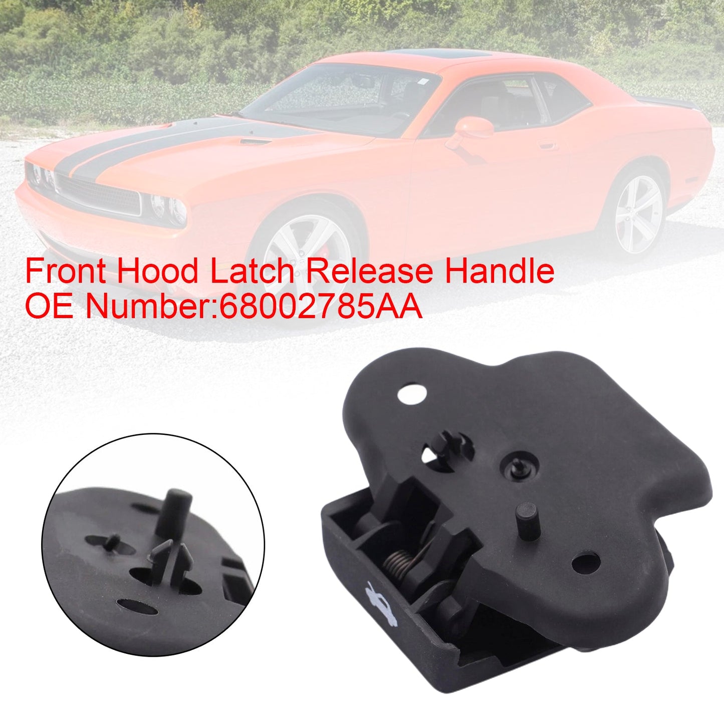 Maniglia di rilascio del cofano anteriore 68002785AA per Dodge Charger Chrysler 06-10