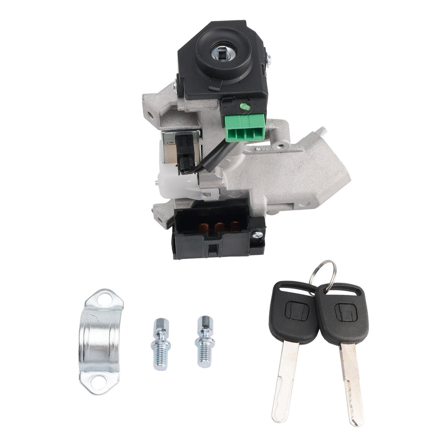 Cilindro di blocco dell'interruttore di accensione per Honda Civic 1.7L GX Sedan 1668CC L4 CNG del 2001-2005 con 2 chiavi (con chip)