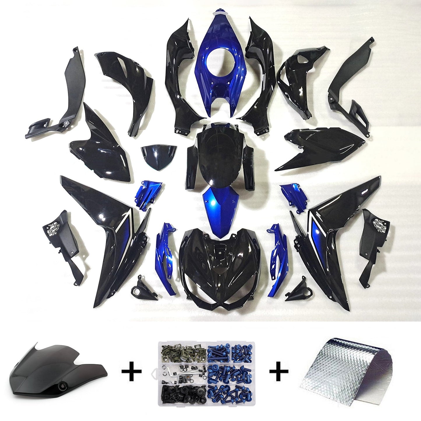 Kit carenatura iniezione in plastica ABS adatto per Kawasaki Z1000 2014-2017