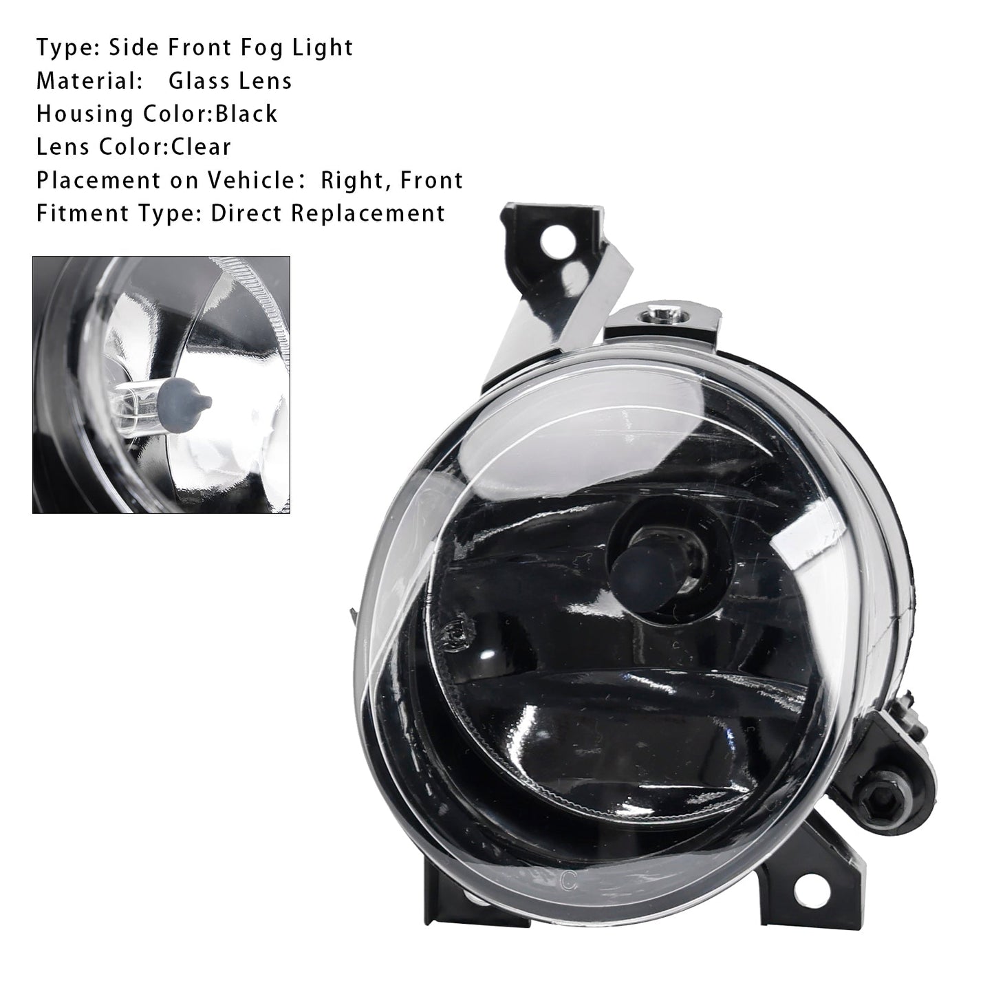 1 pz. Fendinebbia anteriore sinistro per Volkswagen Polo 2010-2014 Tiguan 2008-2011