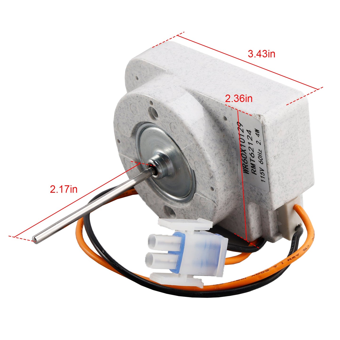 Motore della ventola dell'evaporatore del frigorifero per GE Hotpoint WR60X10257 WR60X10129