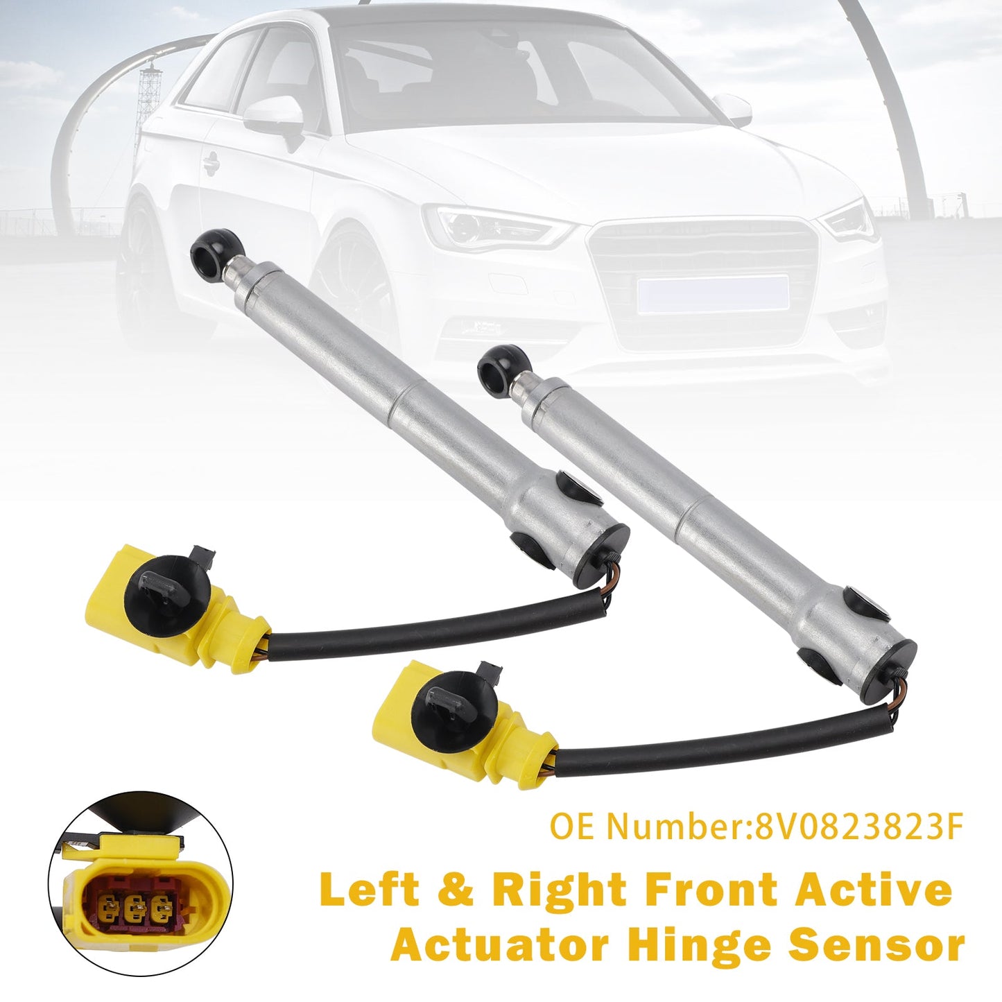 Sensore cerniera attuatore attivo anteriore sinistro e destro 8V0823823F per Audi A3 2013-2016