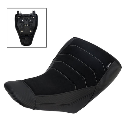 Cuscino Raider inferiore per sedile anteriore conducente Suzuki V-Strom DL1050 2023-2025, rosso e giallo