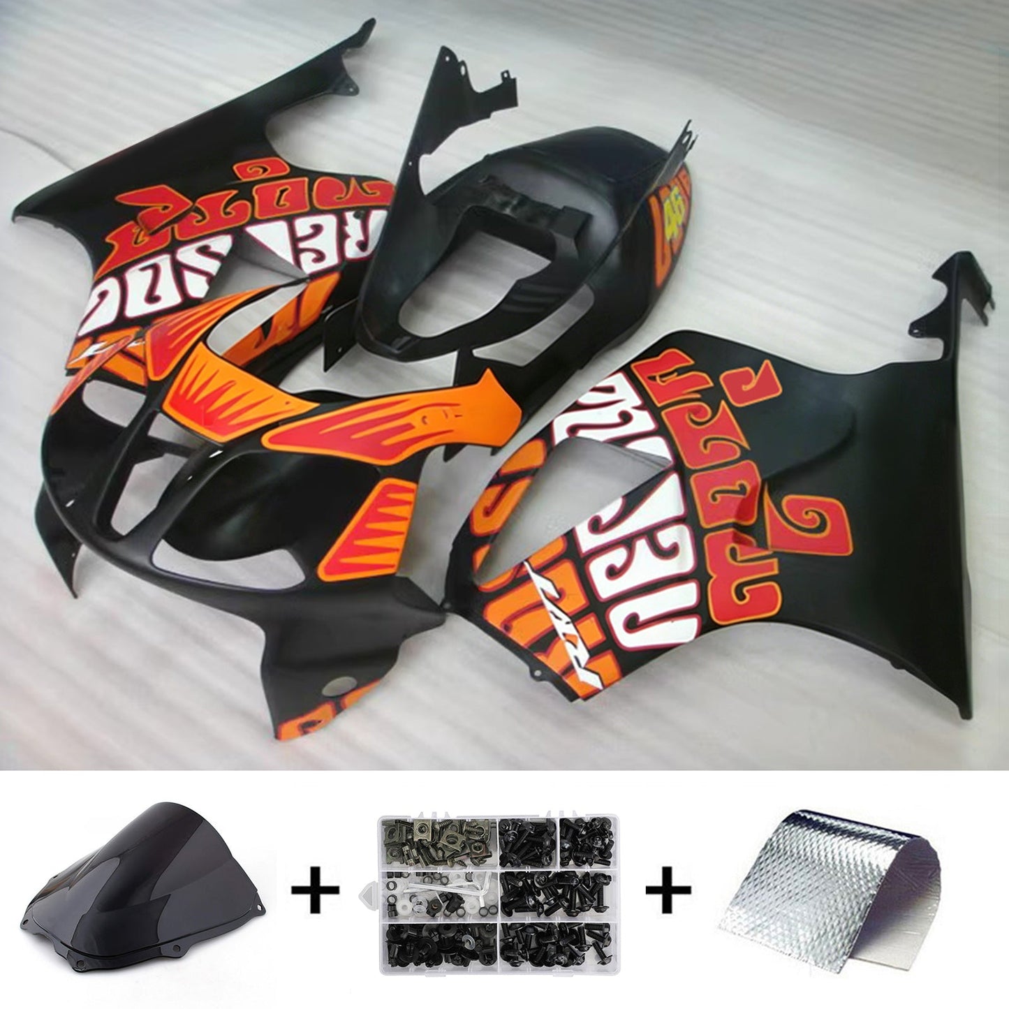 Kit di carene in plastica ABS stampate a iniezione per Honda VTR1000 RC51 2000-2006