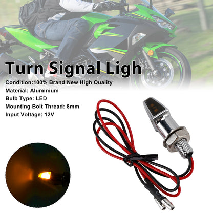 Indicatore di direzione a LED da 12 V, 8 mm, universale per moto Yamaha