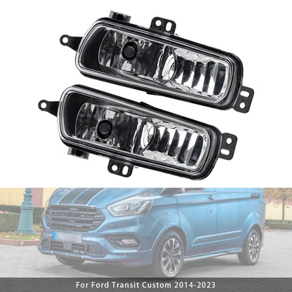 Coppia di fari fendinebbia anteriori con lampadine per Ford Transit Custom 2014-2023