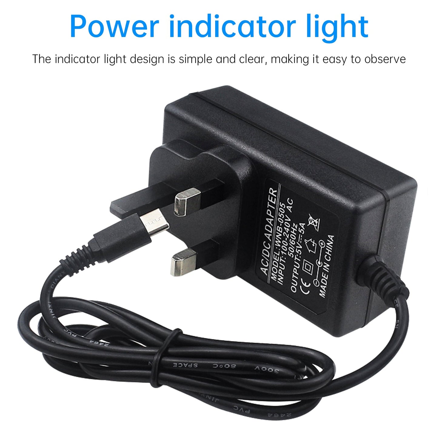 Adattatore di alimentazione Orange Pi 5Pro Tipo-C 5V5A Alimentatore OrangePi 5MAX/CM5 Spina USA
