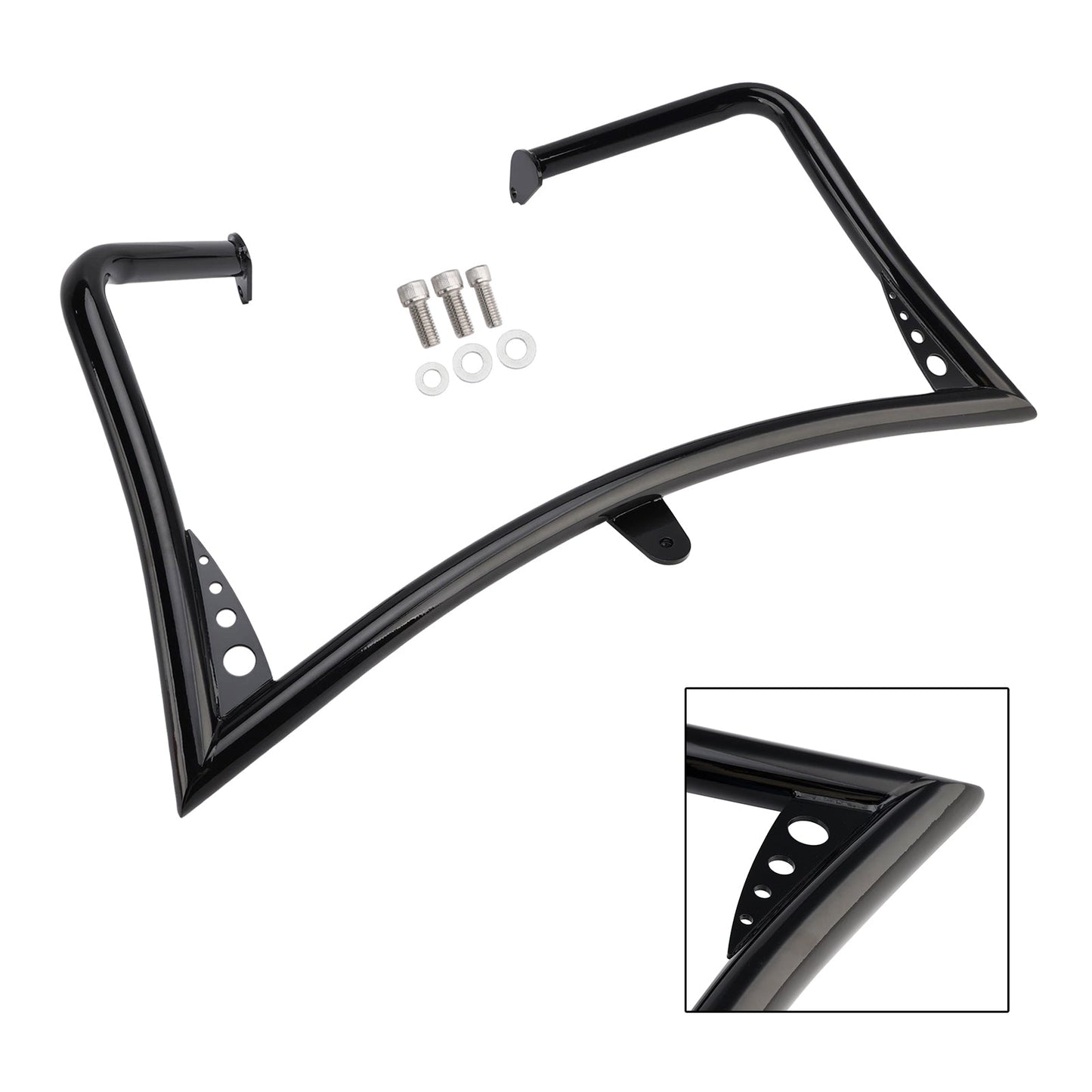 Protezione paraurti antiurto per telaio di protezione motore Road Glide FLTR 1998-2008, nera