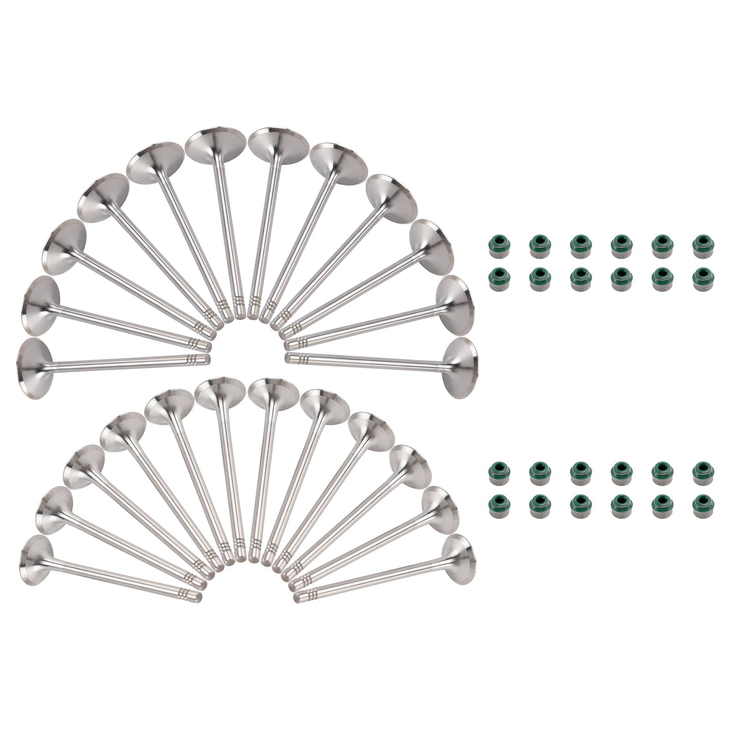Set di 24 valvole di aspirazione e scarico 06E109601E per Audi A4 A5 A6 A7 A8 Q5 Q7 3.0T