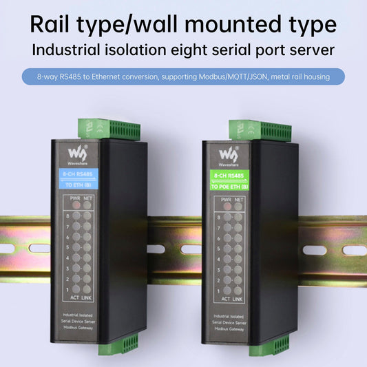 Modulo porta seriale industriale isolato Gateway Ethernet RS485 a RJ45 a otto vie