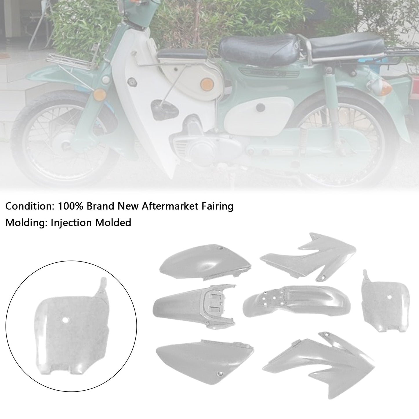 Kit di plastica per carrozzeria e parafango per HONDA CRF70 DIRT BIKE