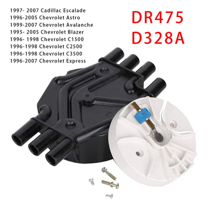 DR475 D328A Kit rotore e tappo distributore accensione per Chevy Cadillac GMC V6 4.3L
