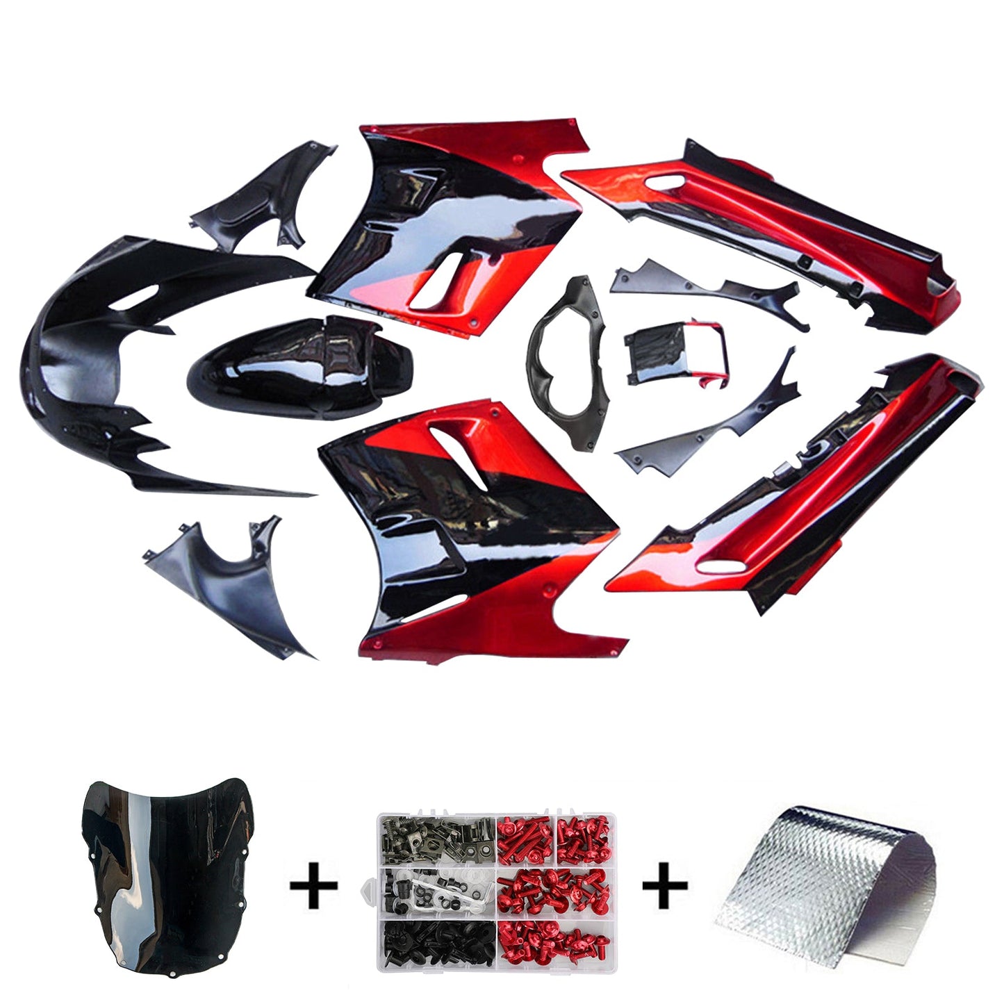 Kit carenatura iniezione Kawasaki ZZR1100 1990-1992 Carrozzeria ABS