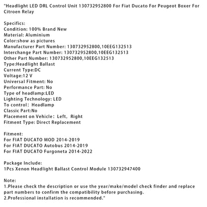 Centralina fari LED DRL FIAT DUCATO Furgoneta 2014-2022 130732952800