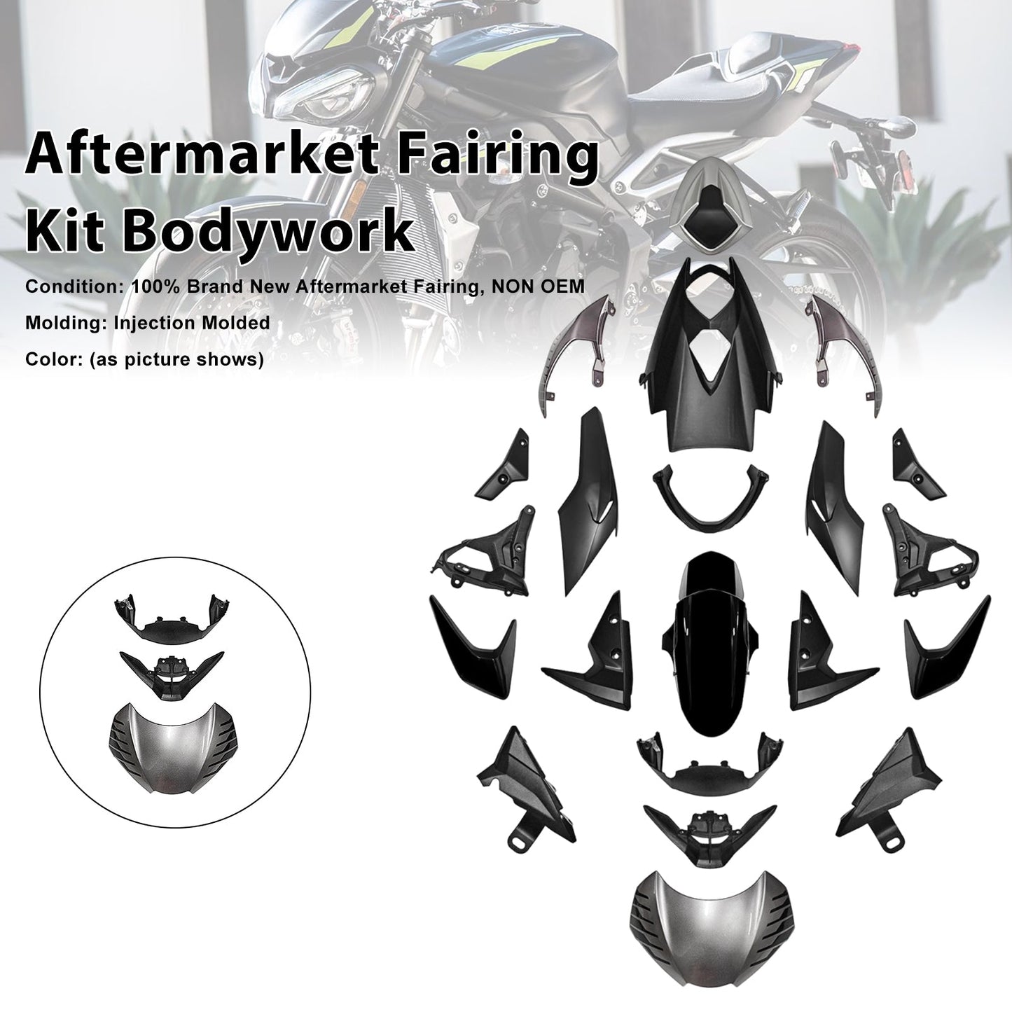 Kit di carene iniettabili per Street Triple 765 R/RS 2020-2022