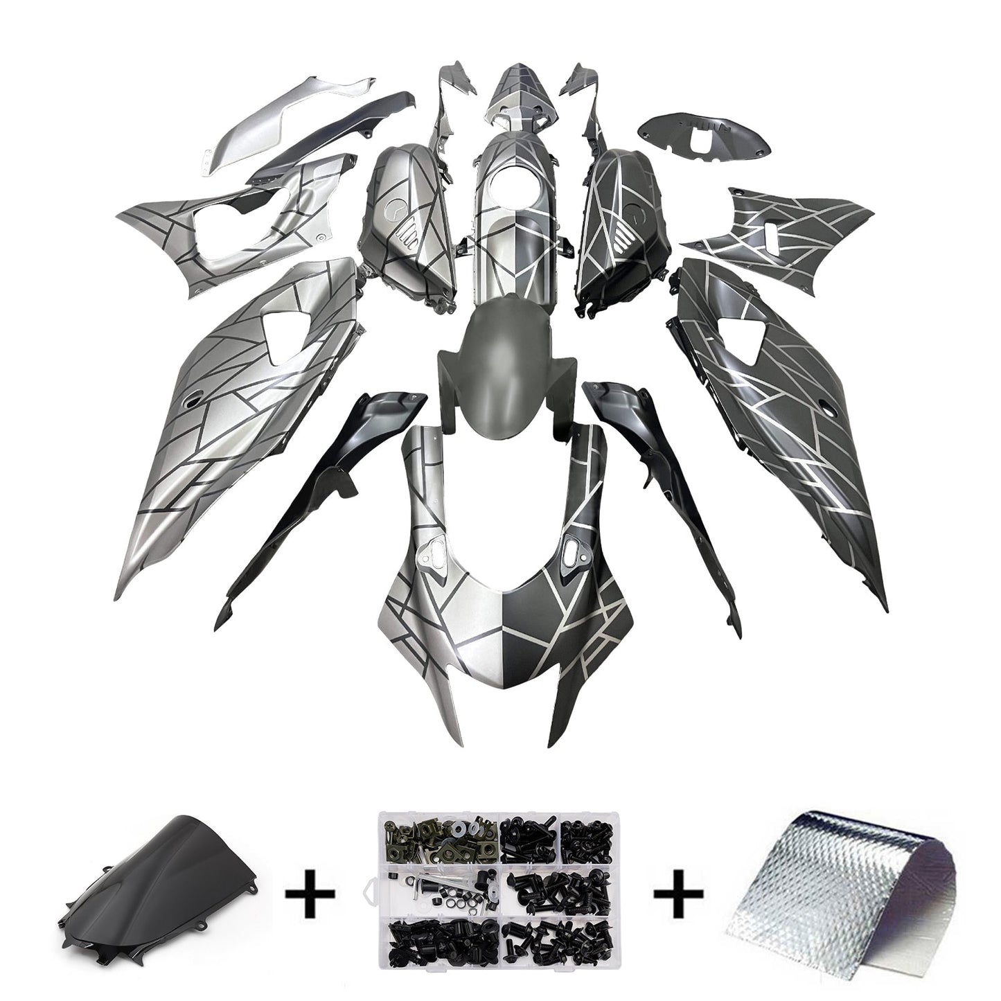 Kit carenatura iniezione in plastica ABS adatto per Yamaha YZF-R7 2021-2025
