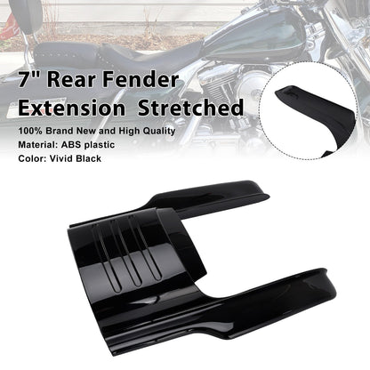 Prolungamento parafango posteriore da 7"" per Touring Electra Glide Road King 96-08