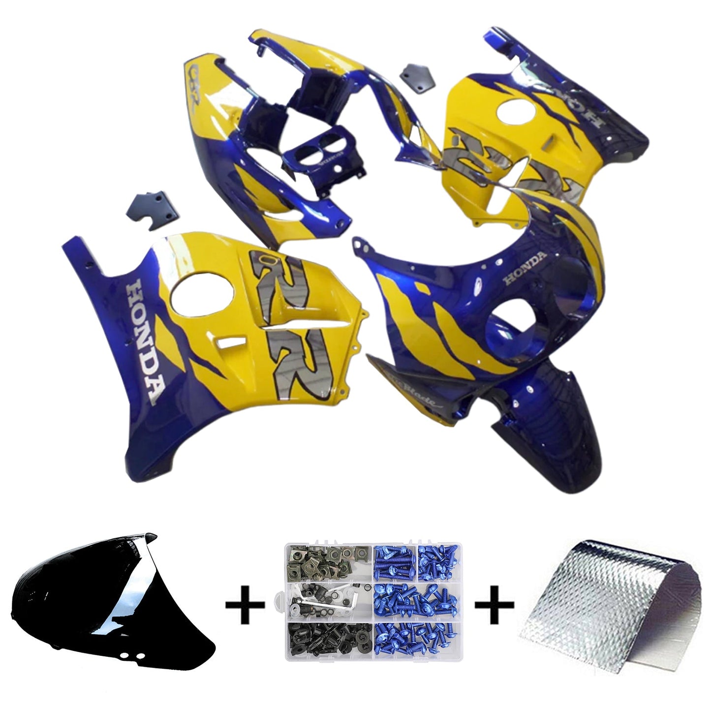 1990-1998 Honda CBR250RR MC22 Kit carenatura iniezione Carrozzeria Plastica ABS