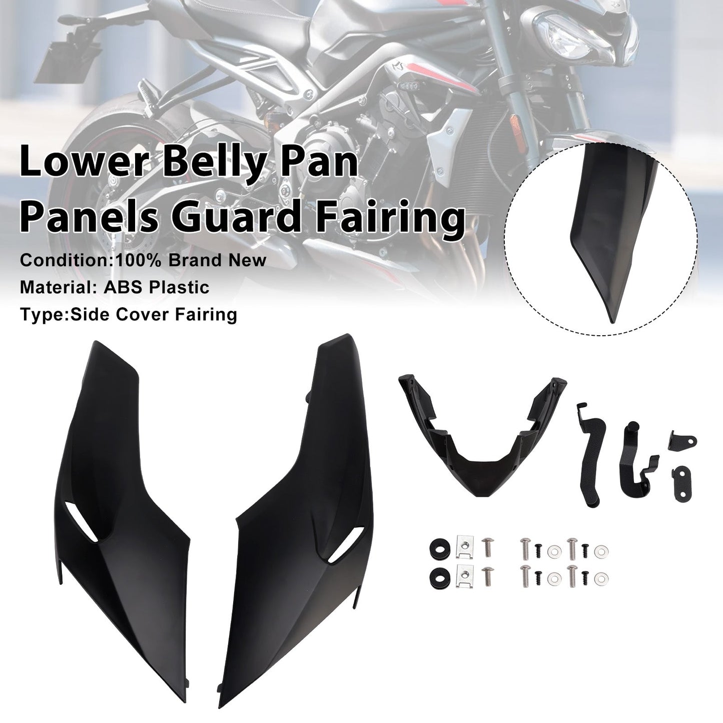Pannelli inferiori di protezione della carenatura per Street Triple 765 R/RS 2020-2022