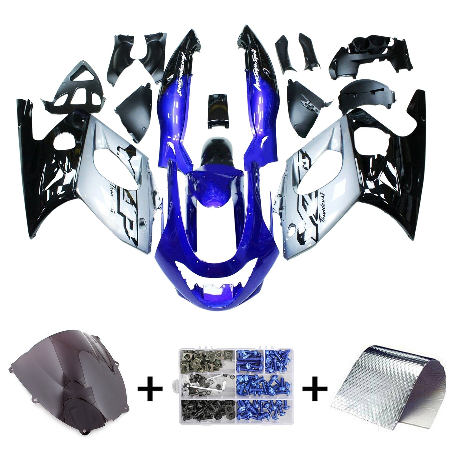 1996-2007 Yamaha YZF 600R Thundercat Kit carena iniezione Carrozzeria Plastica ABS