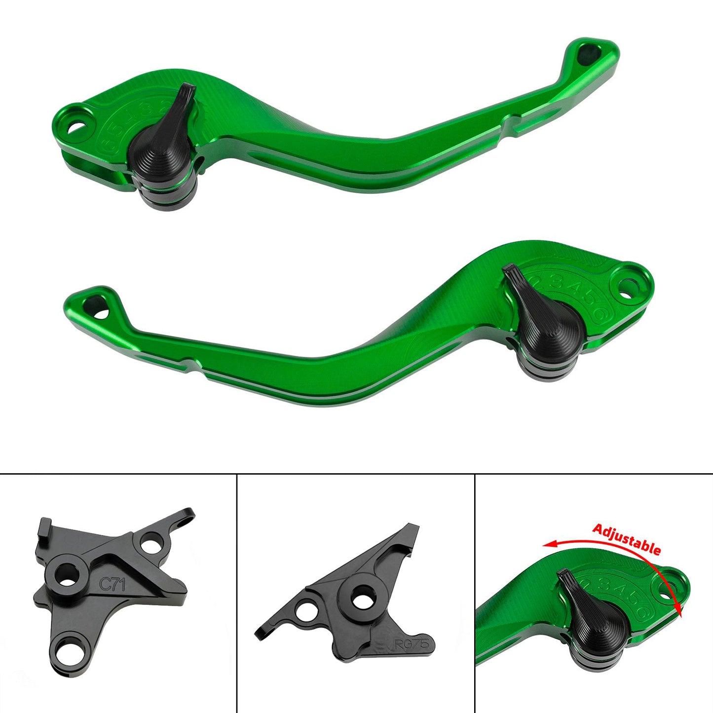 Leva freno frizione corta CNC adatta per BMW R NINE T /PURE/RACER 2017-2023