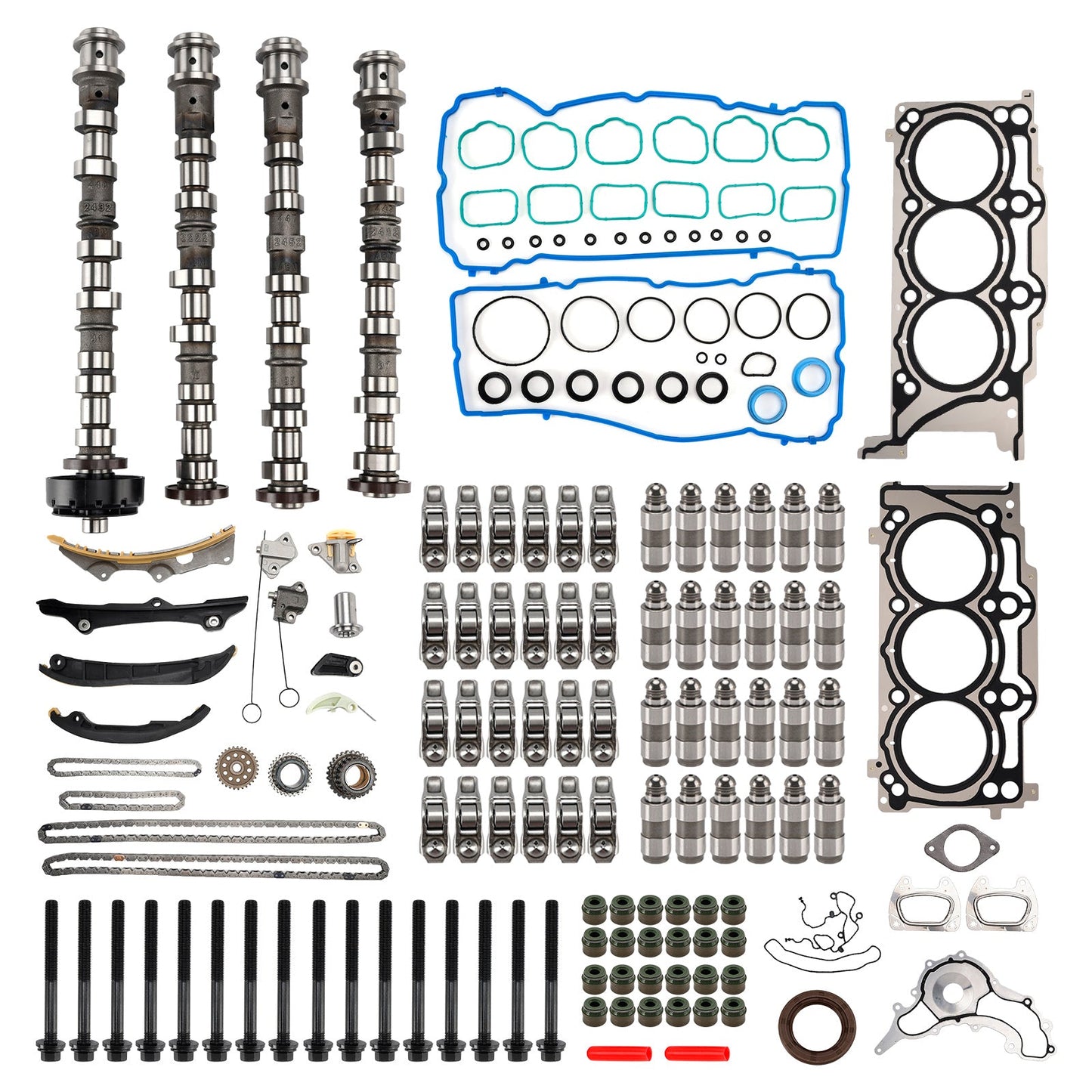Motore Dodge Ram ProMaster 1500 3.6L V6 2014-2016, alberi a camme, bilancieri, punterie, catena di distribuzione
