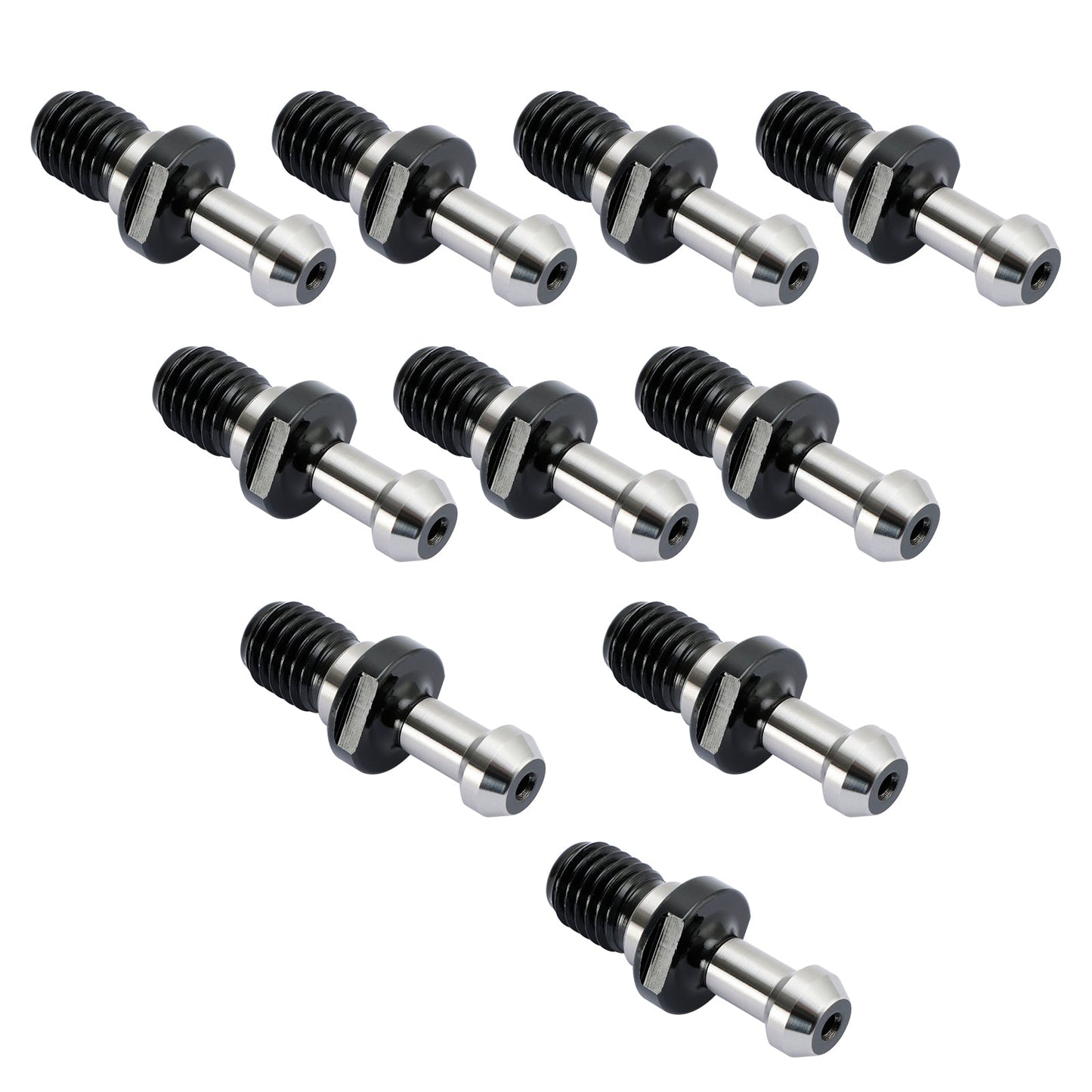 10 pezzi CAT40 45° 0,589" manopola di ritenzione del perno di trazione adatto per HAAS CAT CNC argento