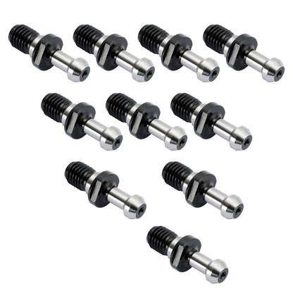 10 pezzi CAT40 45° 0,589" manopola di ritenzione del perno di trazione adatto per HAAS CAT CNC argento