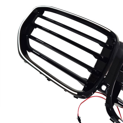 Griglia paraurti anteriore a linea singola con LED in stile M per BMW G05 LCI X5 2024+