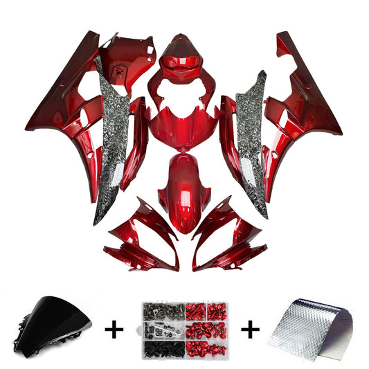 Kit carenatura iniezione plastica ABS per Yamaha YZFR6 YZF-R6 2006-2007
