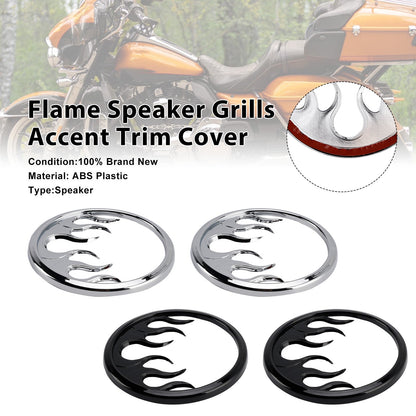 Griglie per altoparlanti Flame Accent Trim Cover per Touring Electra Glide Ultra Classic