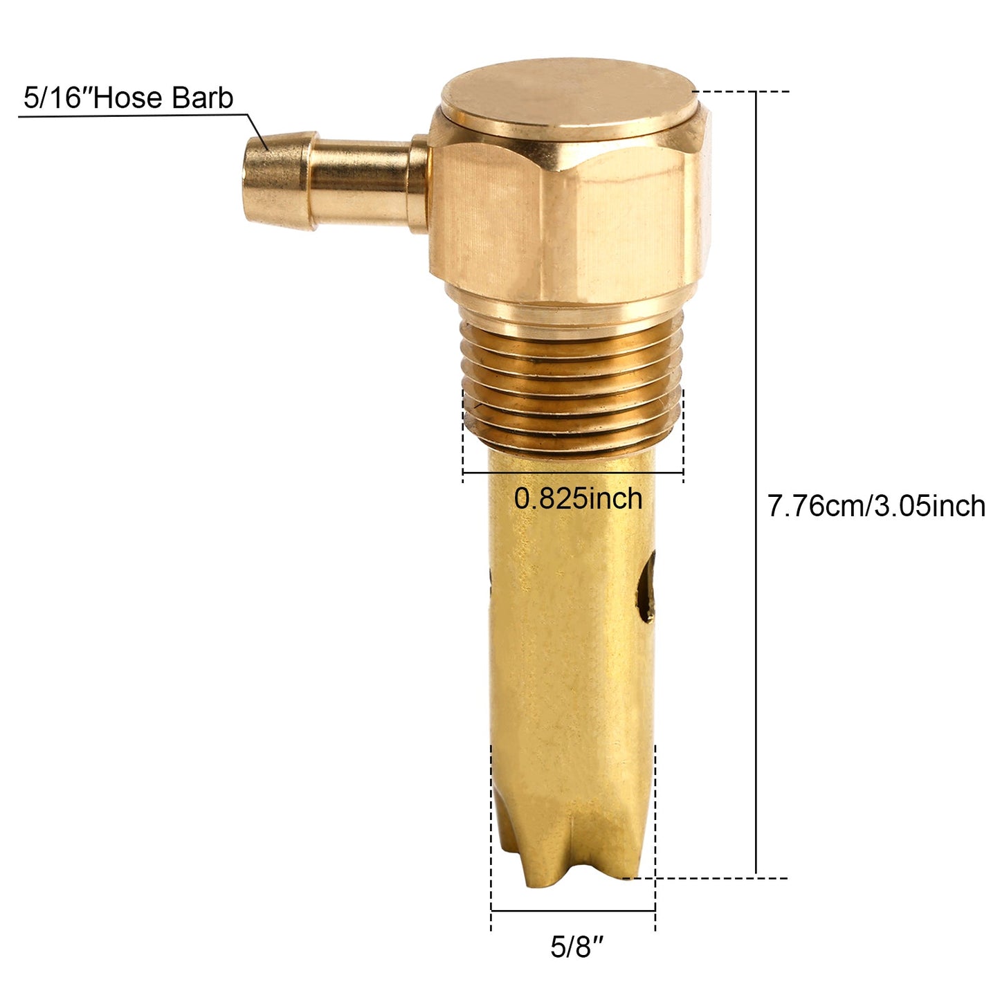 2 tubi flessibili con diametro interno di 5/16"" e attacco singolo per sfiato serbatoio carburante 20560284 per Kenworth Volvo