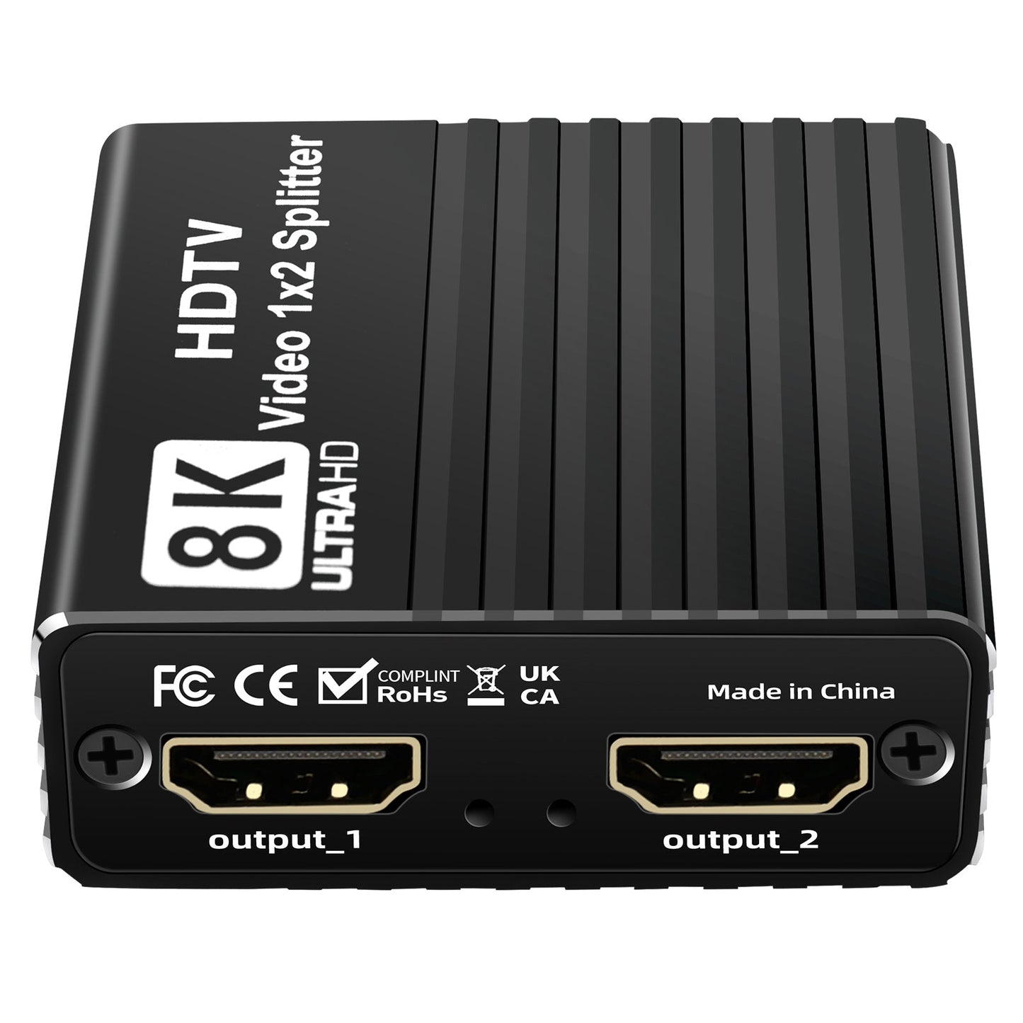 Splitter HDMI 8K 1 a 2 HD2.1 8K60hz/4K120hz/1080P240hz con EDID Splitter 1x2