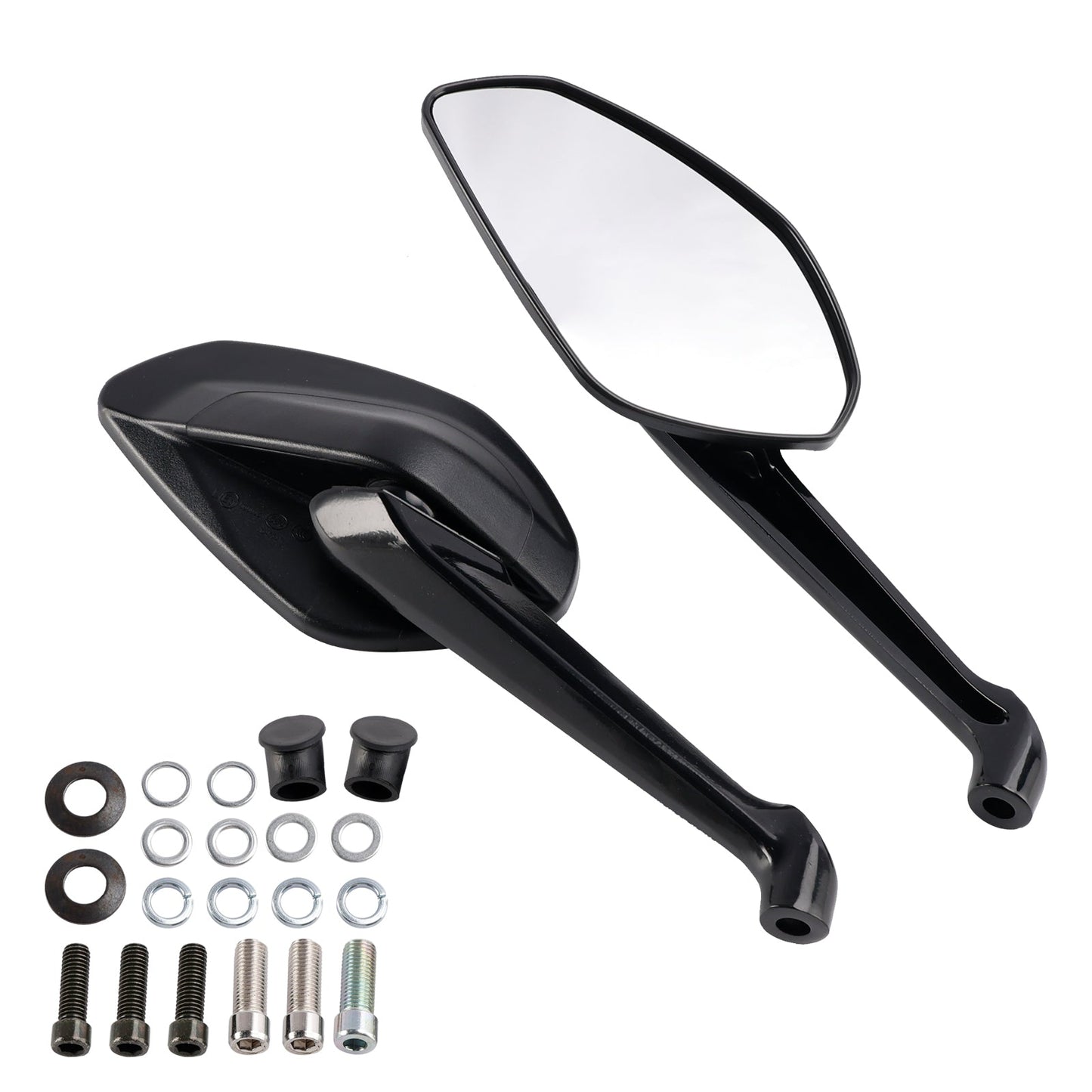 52310541A COPPIA SPECCHIETTI RETROVISORI NERI PER DUCATI STREETFIGHTER V2 V4 V4S SP SP2 2020-2024