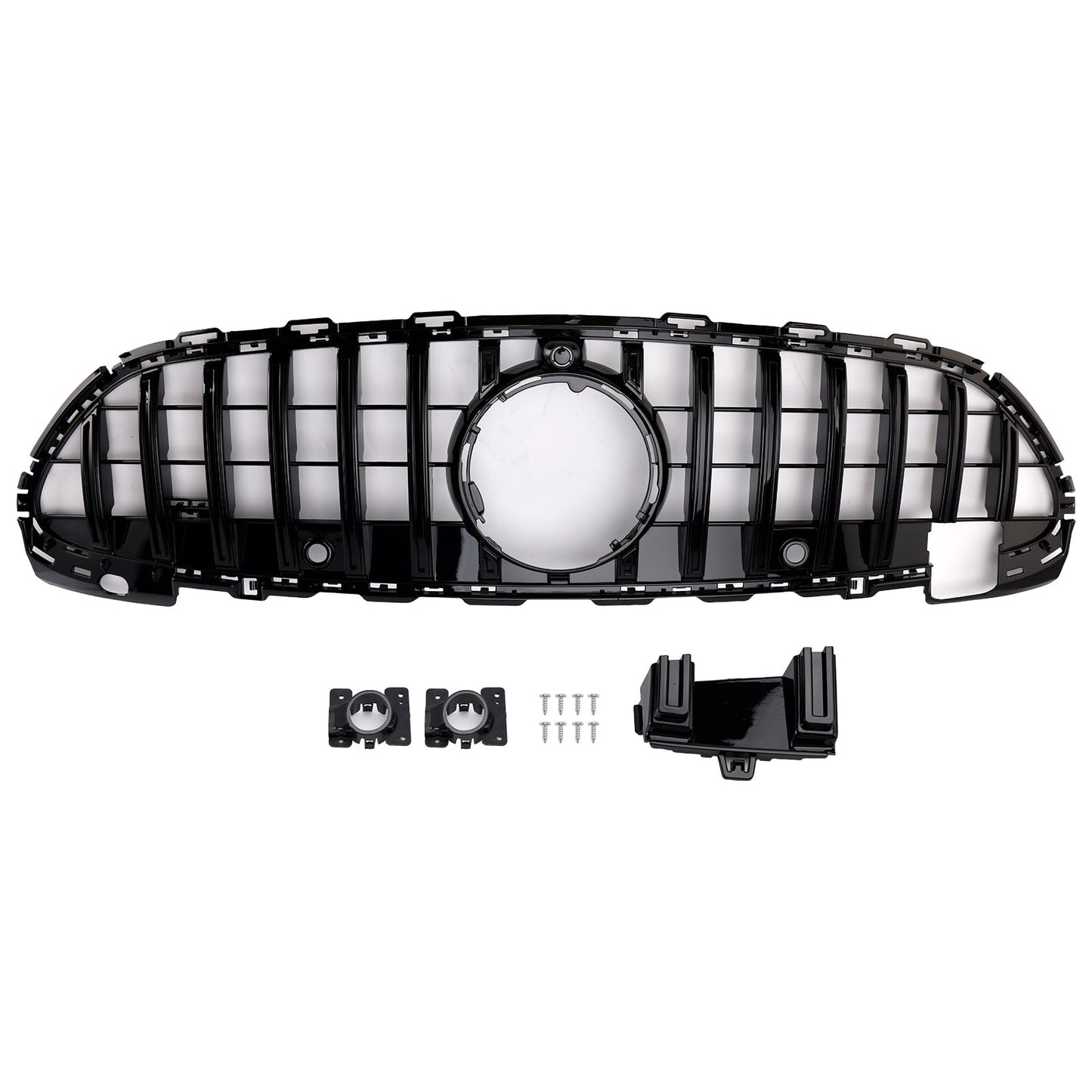 Griglia paraurti anteriore stile GTR per Mercedes Benz W206 2022-2023 con telecamera