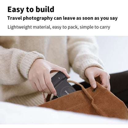PH-30b Clip per selfie magnetica per telefono cellulare con ventosa magnetica, maniglia per scatto wireless