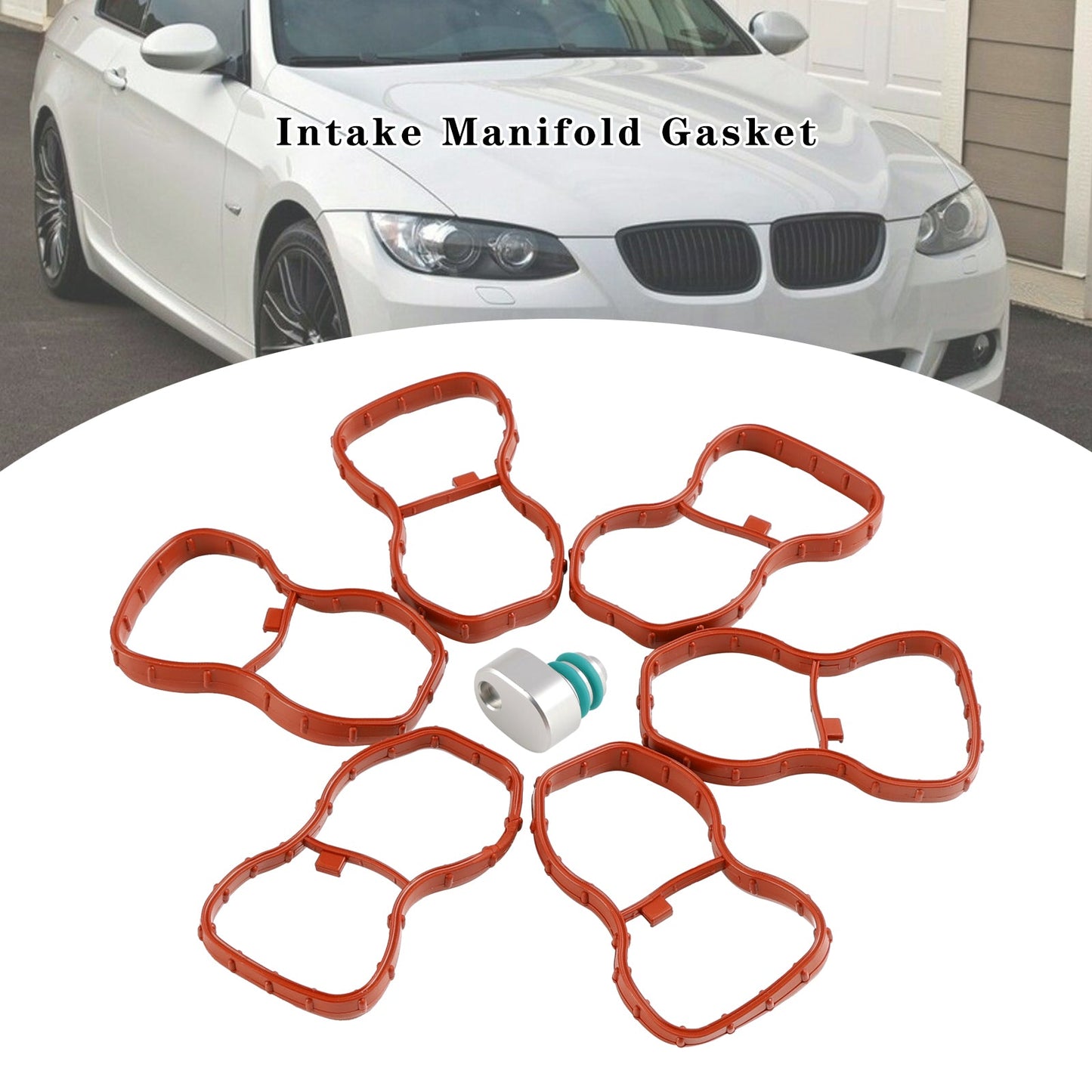 Guarnizione collettore di aspirazione 6 pezzi 1167807480 adatta per BMW E90-93 F10 F11 F07 X5 X6 N57