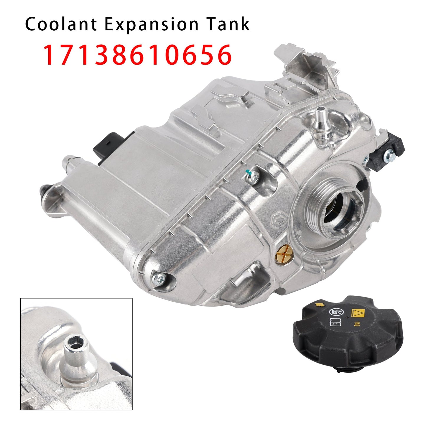 Serbatoio di espansione del liquido di raffreddamento in alluminio per BMW 840i xDrive Gran Coupé 2020-2021 17139487210