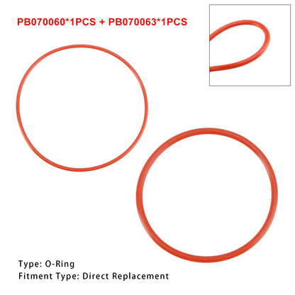 PB070060 (A)、 PB070063 (D) Set di O-ring per base bruciatore 2 pezzi