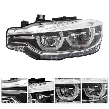 Faro anteriore sinistro a LED 63117419629 per BMW Serie 3 F30 F31 2016-2019 senza AFS